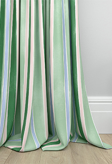 Bluebellgray Seaside Stripe, Seaglass - Made to Measure Curtains